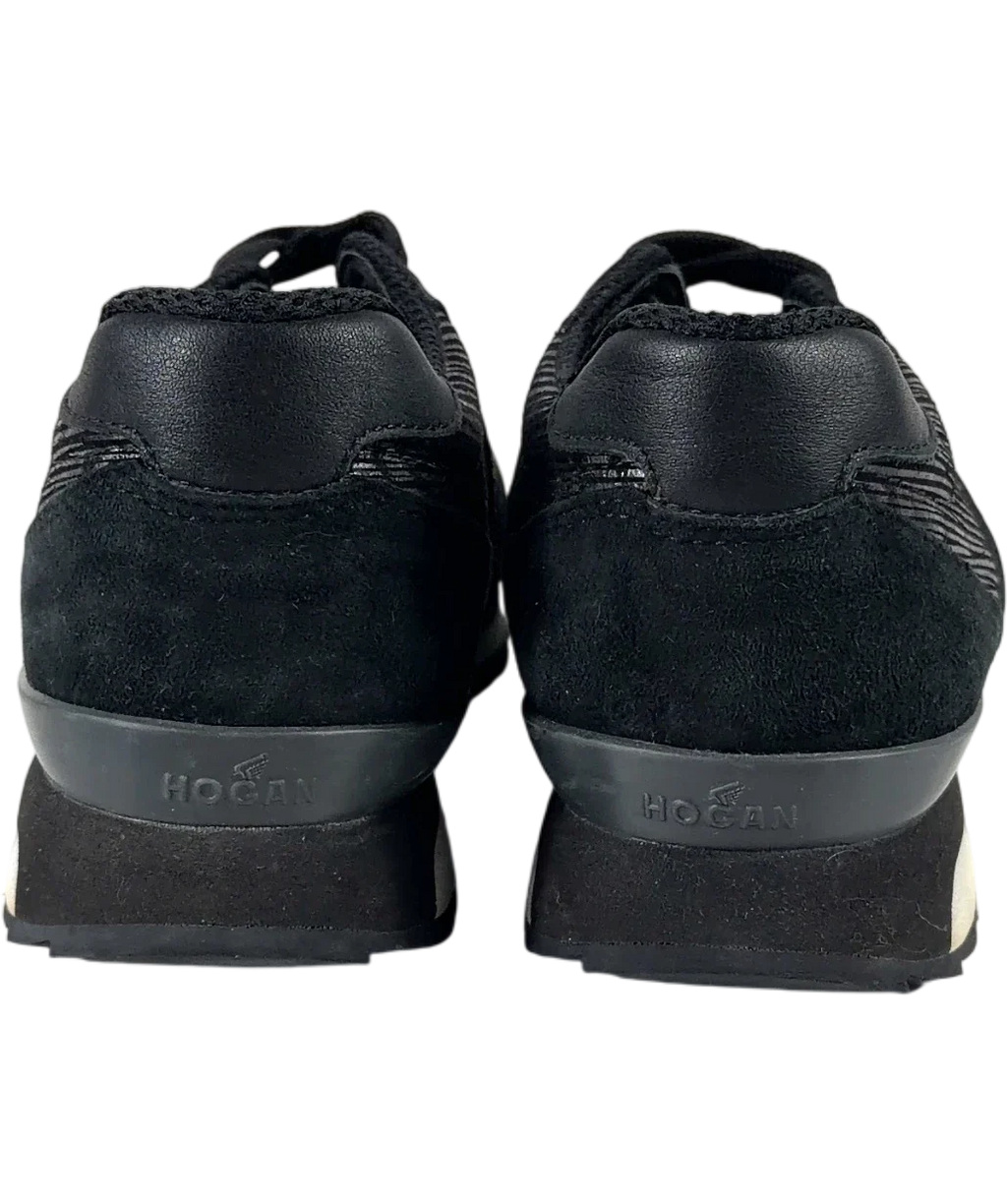 HOGAN Black Hogan Rebel R261 running shoes, size UK 4.5 EU 37.5 👠 — back