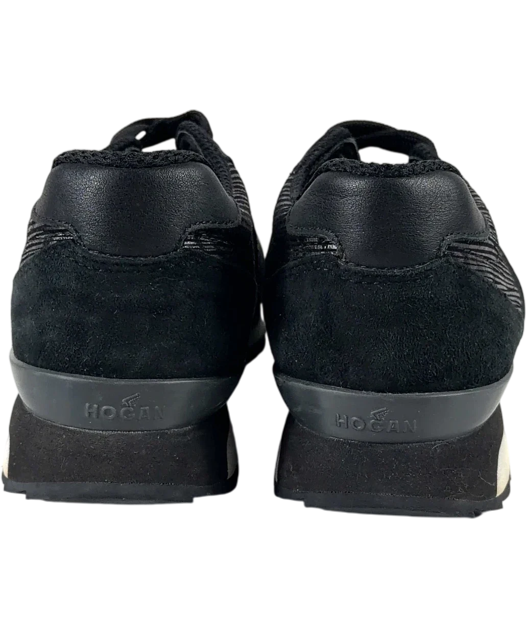 HOGAN Black Hogan Rebel R261 running shoes, size UK 4.5 EU 37.5 👠 — back