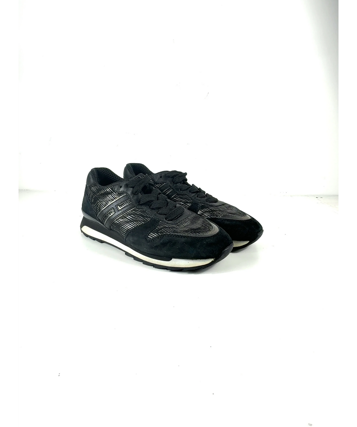 HOGAN Black Hogan Rebel R261 running shoes, size UK 4.5 EU 37.5 👠 — additional view