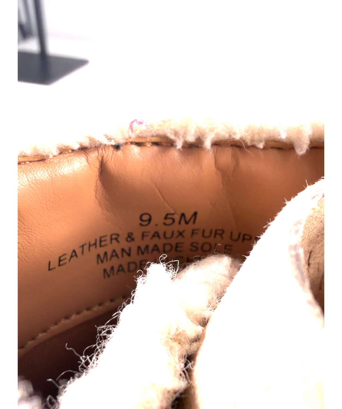 Rebecca Minkoff olive green Jaylin Faux Shearling Cuff Hiking Boot, size UK 7.5 EU 40.5 👠 — additional view