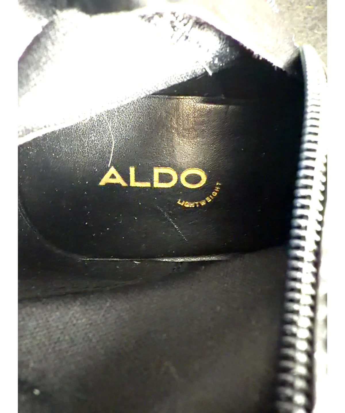 Aldo Black Carelden Knee-High Boots, size UK 8 EU 41 👠 — care label