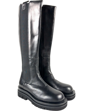 Ducie London Black Lug Sole Boot UK 6 EU 39
