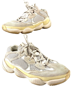 adidas Beige Yeezy 500, size UK 7 EU 41 👞 — front