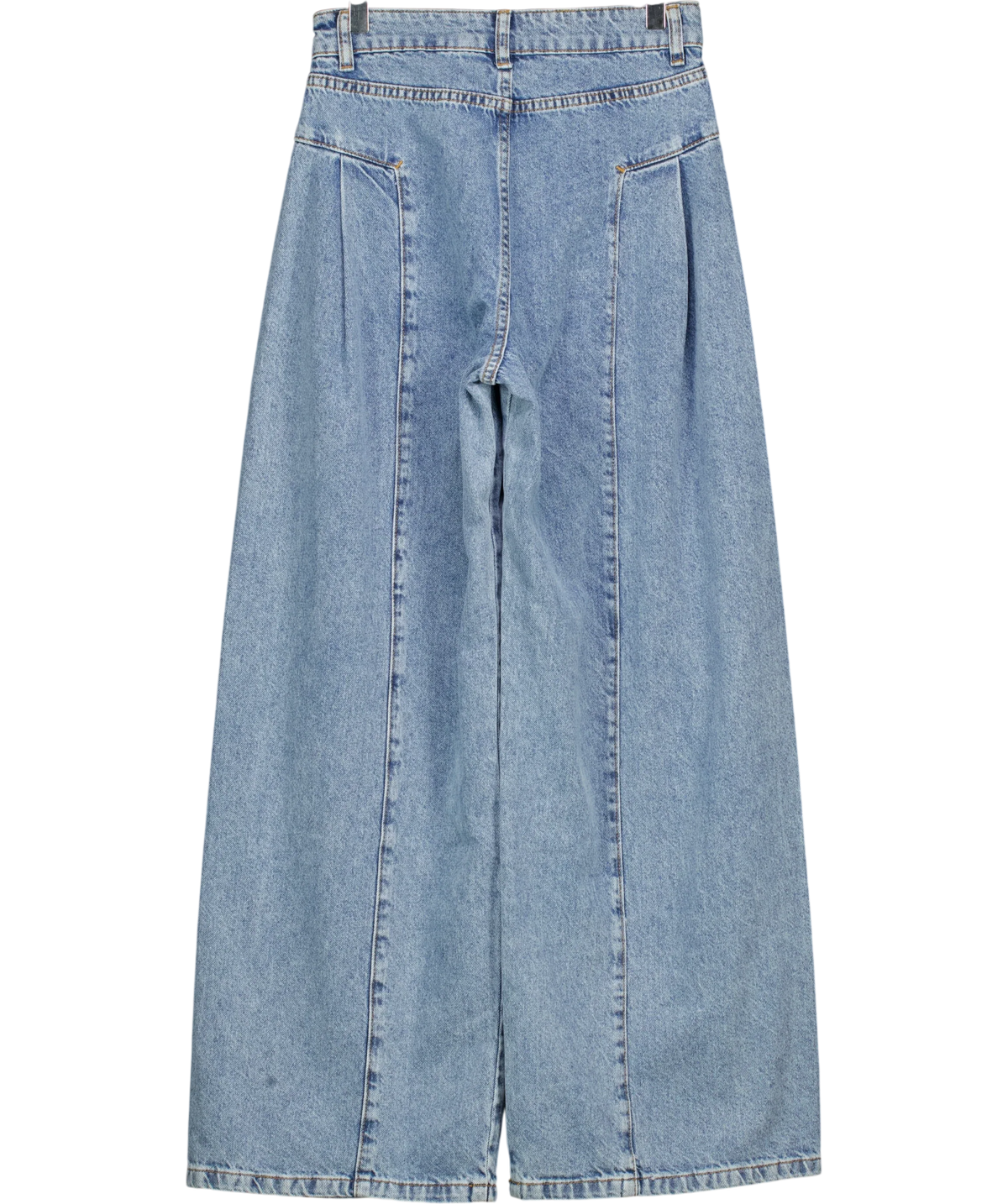 Michelle Keegan Blue Seam Detail Wide Leg Jean, size UK 8 — back