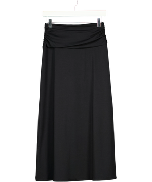Abercrombie & Fitch Black Fold-Over Midi Skirt UK XS
