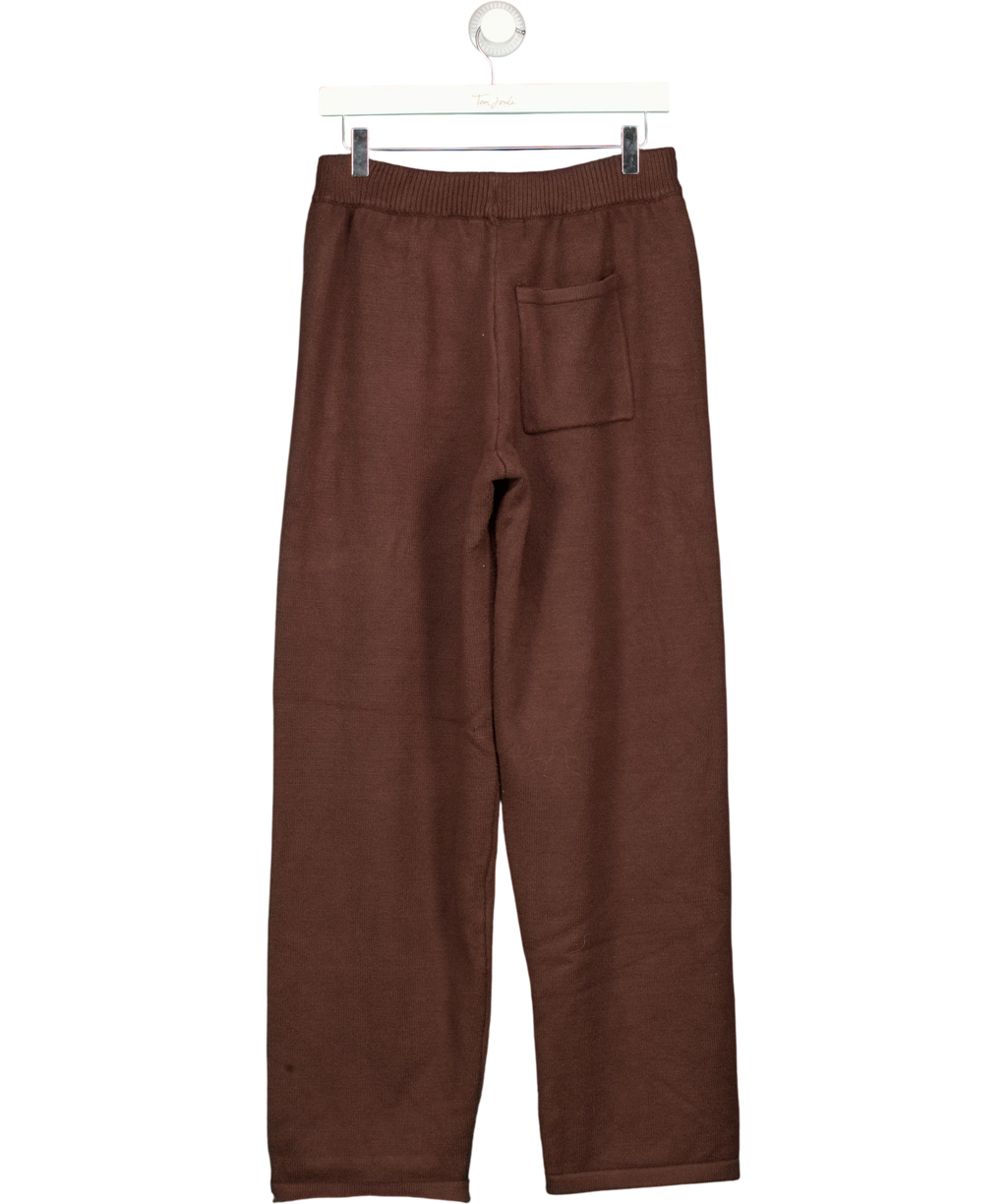 Ru & Rocka Brown Brown Knit Joggers, size UK S — back