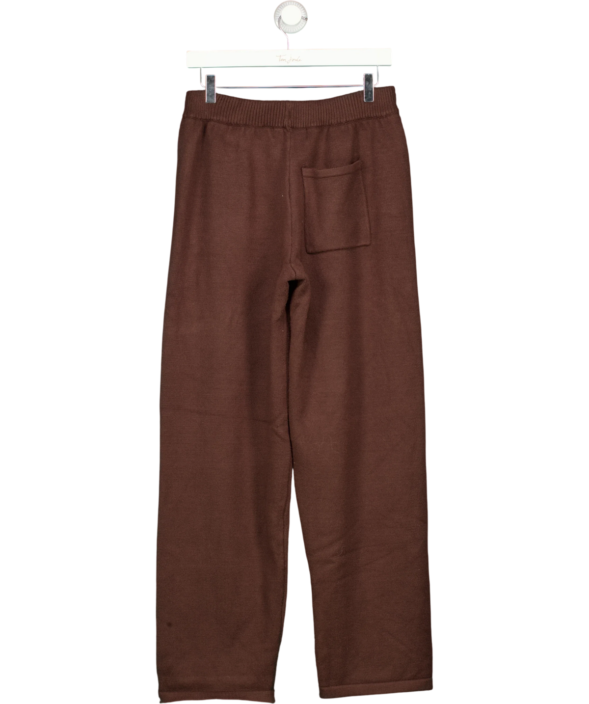 Ru & Rocka Brown Brown Knit Joggers, size UK S — back