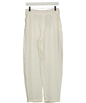 Zara White Elasticated Trousers UK S