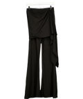 NA-KD Black Waist Tie Pants, size UK S — front