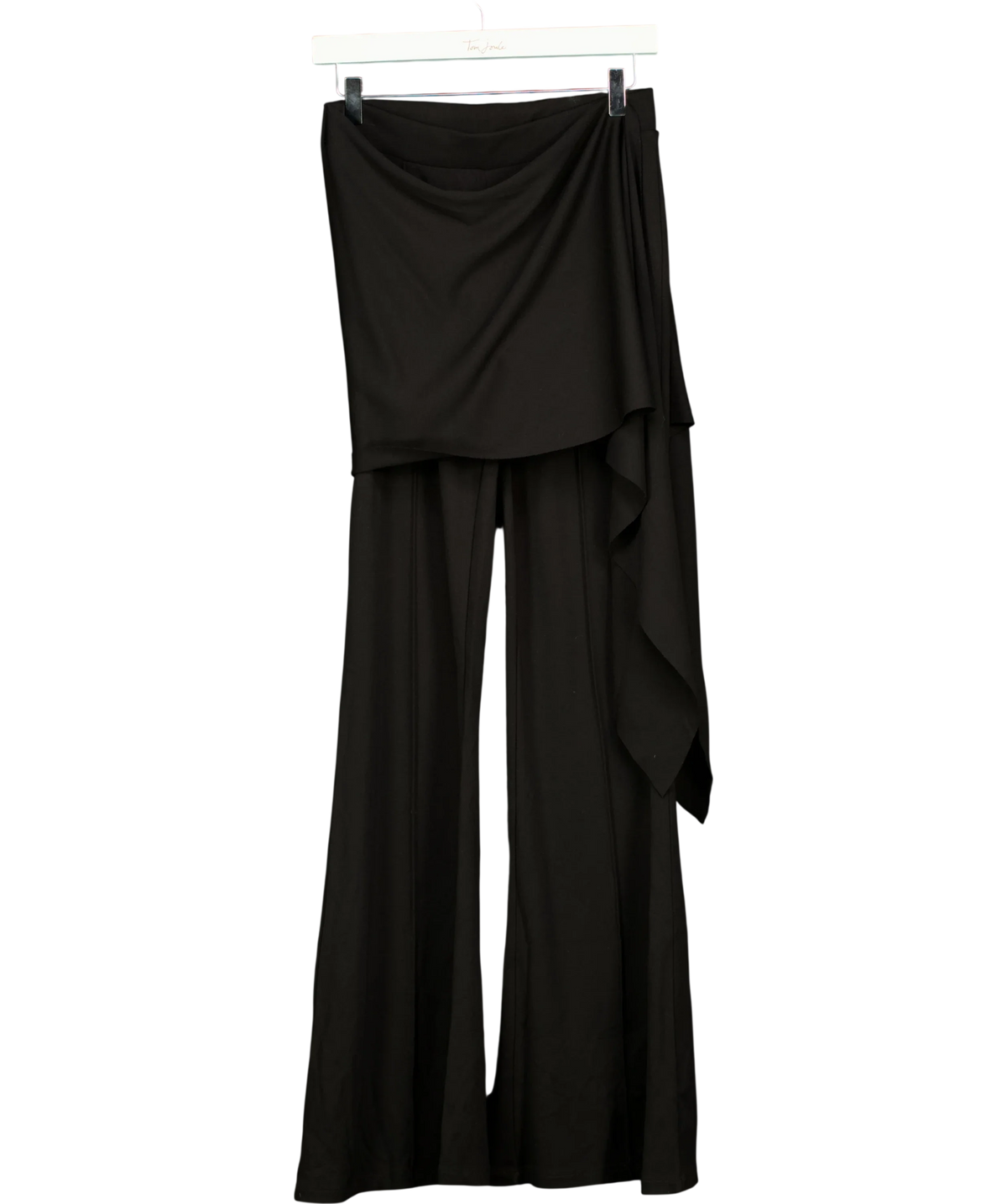 NA-KD Black Waist Tie Pants, size UK S — front
