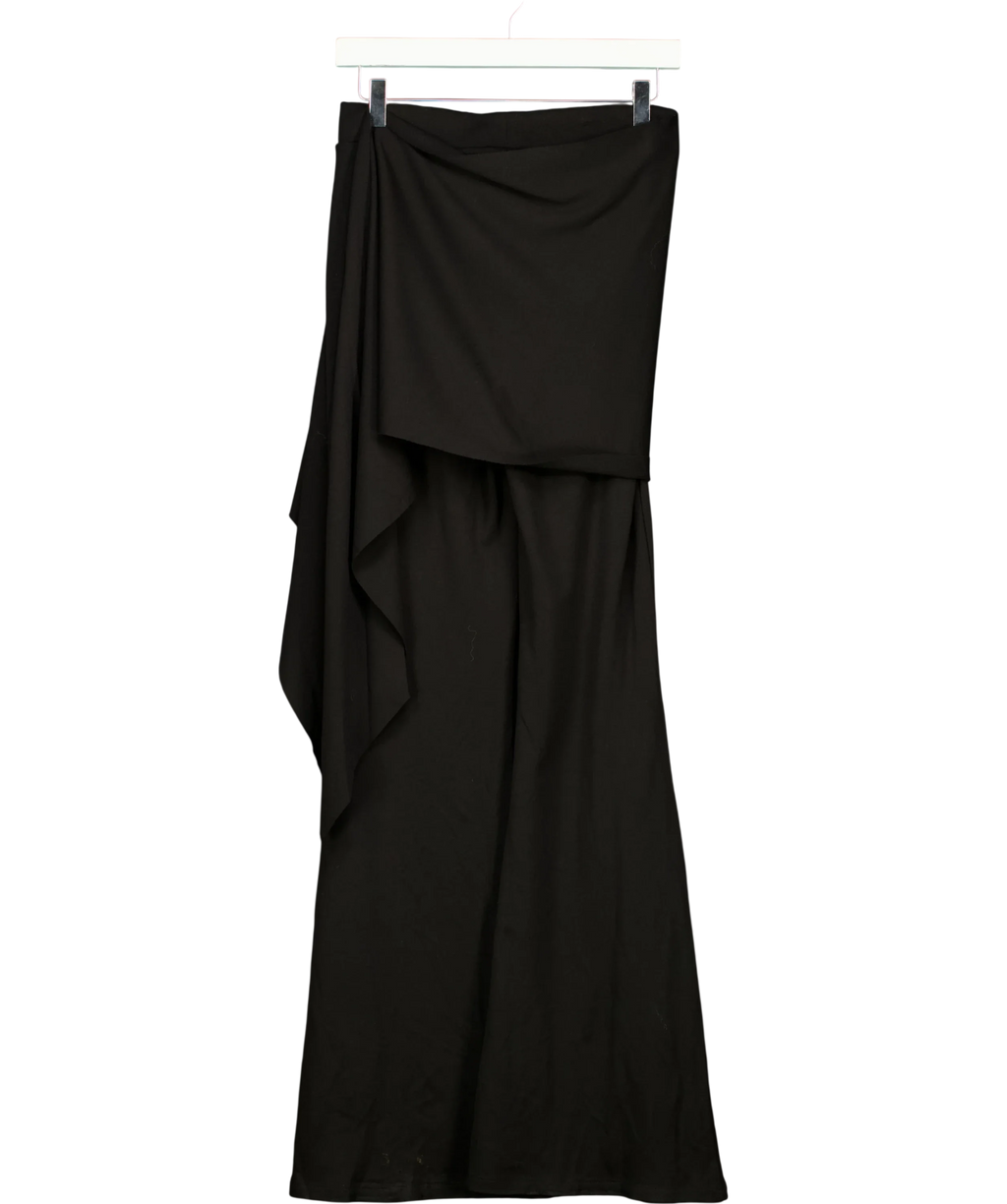 NA-KD Black Waist Tie Pants, size UK S — back