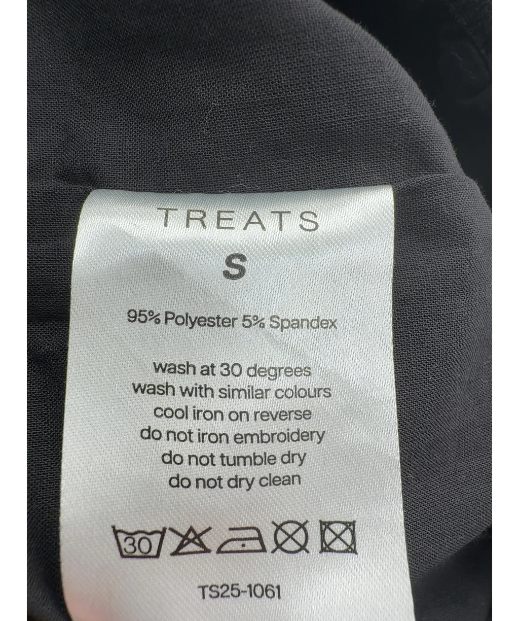 Treats Black Colour, size UK S — label