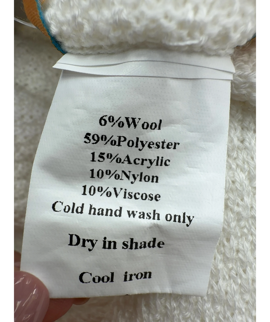 VRG GRL Cream Colour, size UK S — label