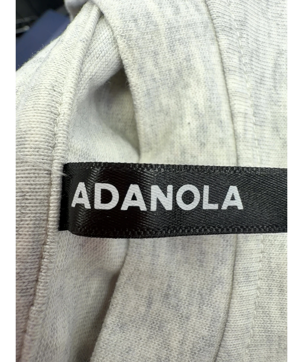 Adanola Grey Sport arched text grey marl T-shirt, size UK M — detail