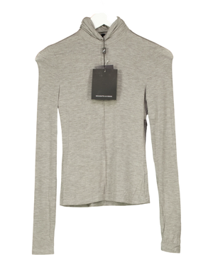 Noughts & Kisses REIA Soft Touch Polo Neck Top UK XS