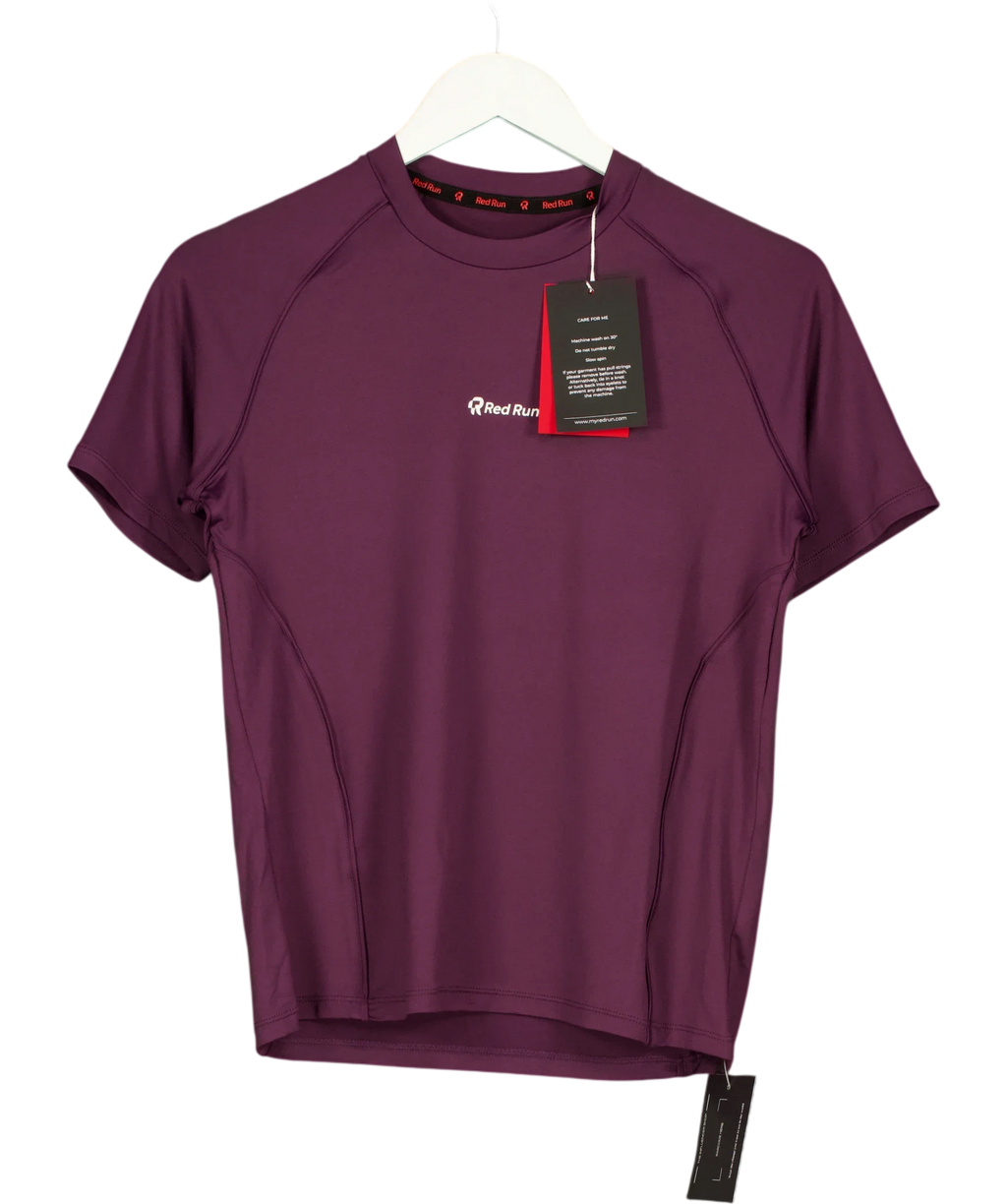 red run dark cherry Active Technical Top - Cherry, size UK M — front