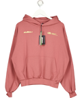 SCUFFERS Pink Burgundy Hoodie, size UK S — front