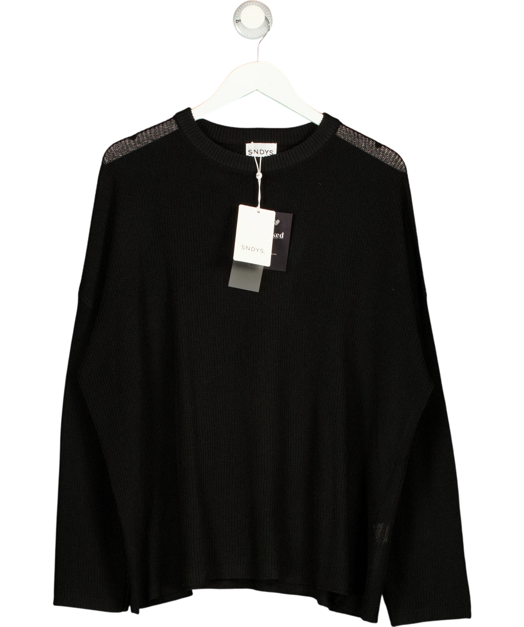 Sndys Black Bobbi Jumper, size UK S — front