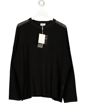 Sndys Bobbi Jumper Black Ribbed Trim UK S