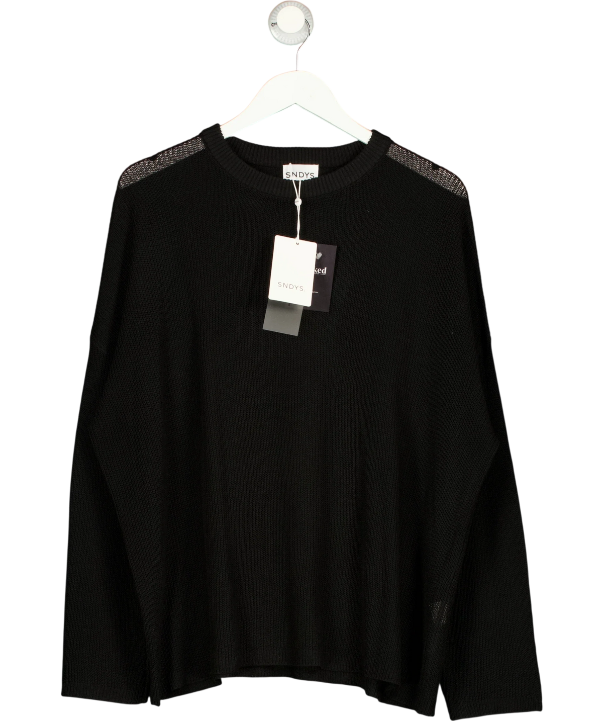 Sndys Black Bobbi Jumper, size UK S — front