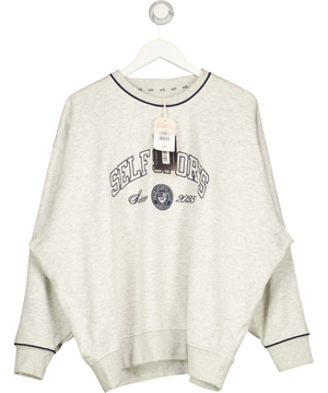 Self. Grey And Blue Sweatshirt UK L
