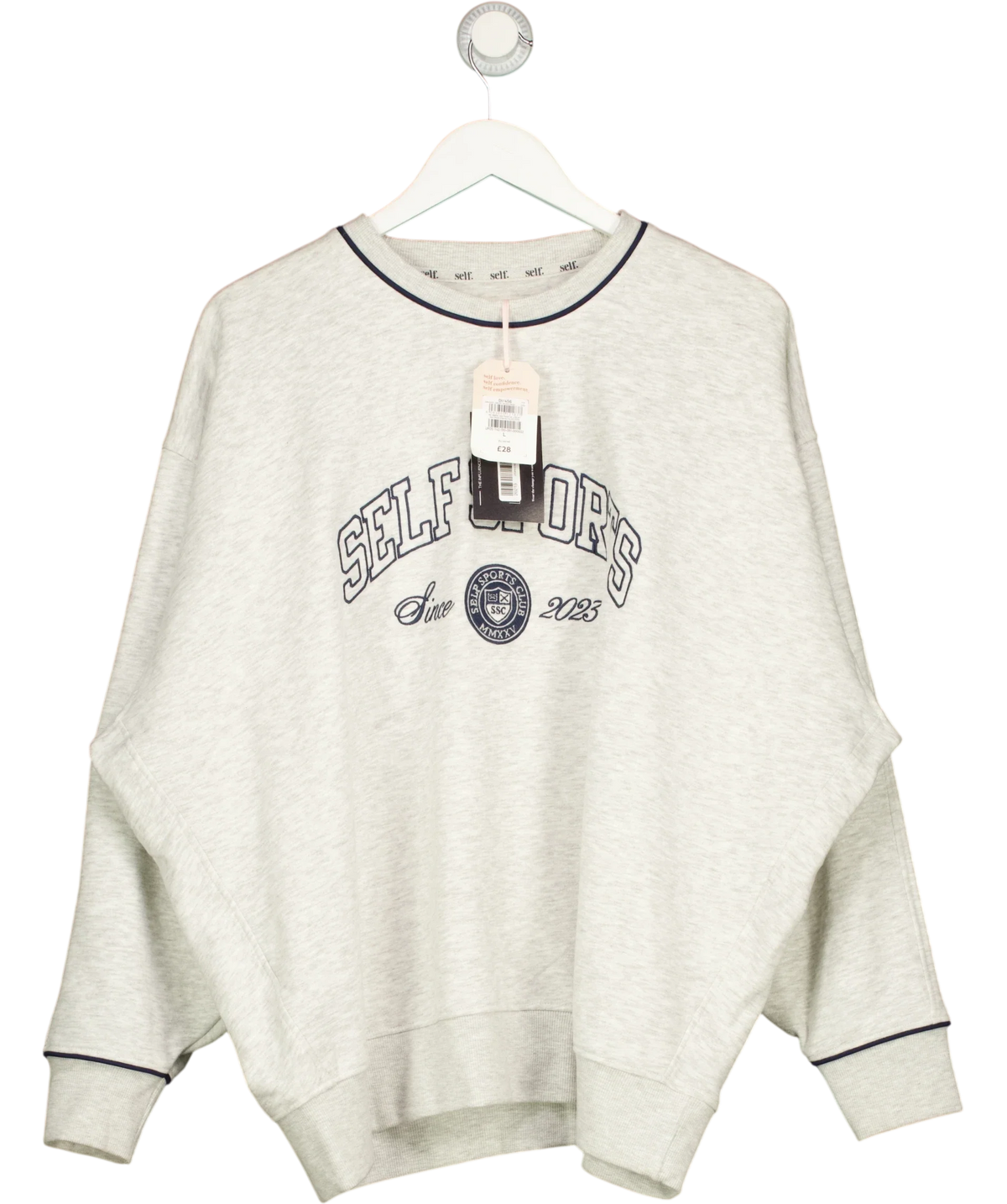 self. Grey Colour, size UK L — front