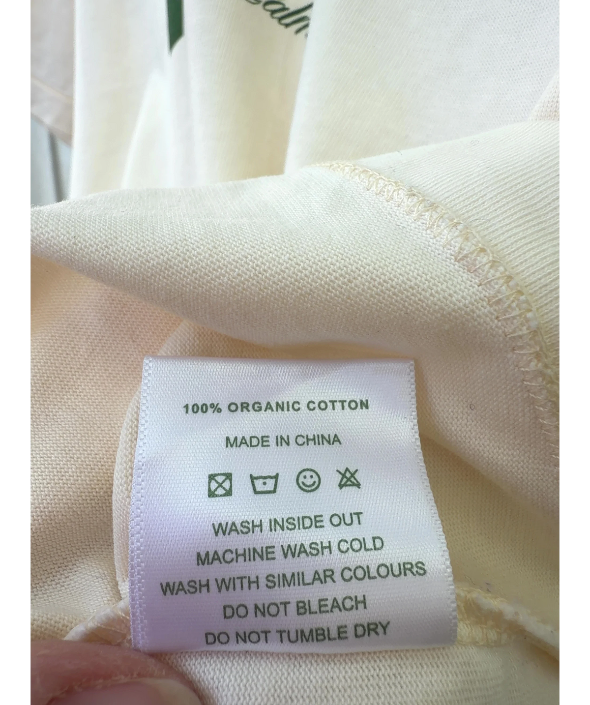 Ru & Rocka Cream Colour, size UK S — label