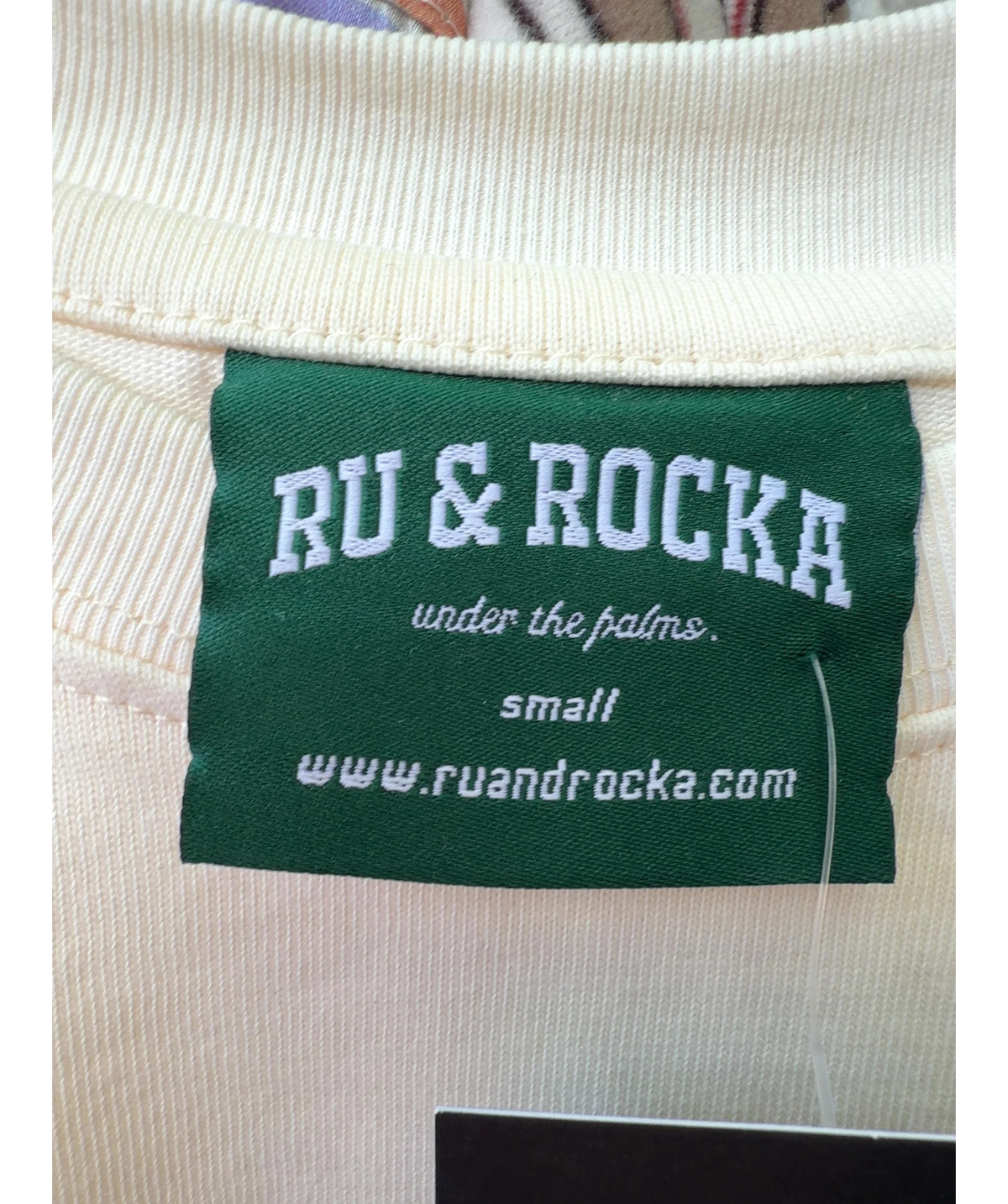 Ru & Rocka Cream Colour, size UK S — care label