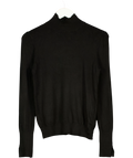 ZARA Black Black Turtleneck Sweater, size UK M — front