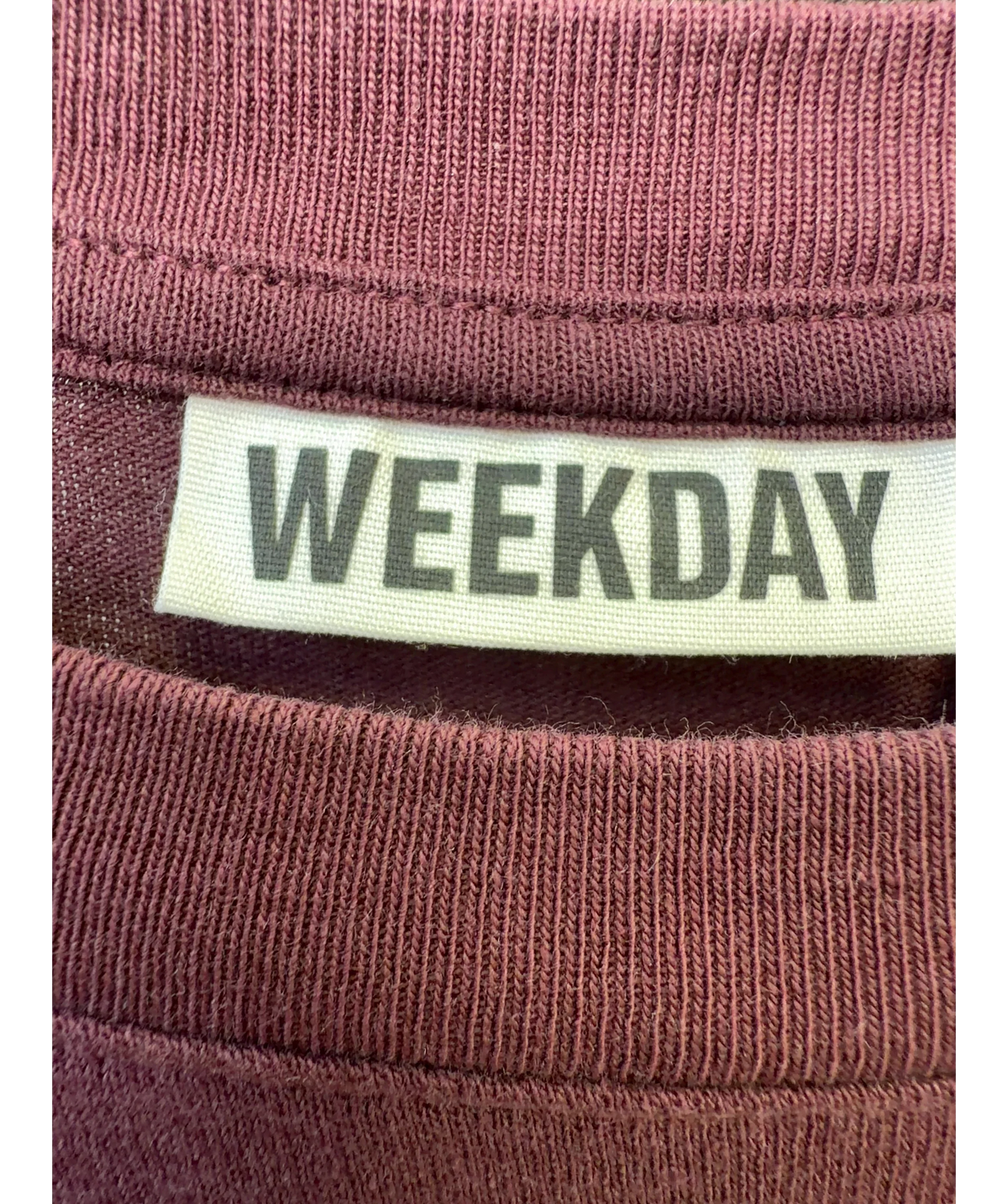 Weekday maroon Colour, size UK S — detail