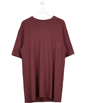 Weekday Purple Ribbed T-Shirt UK S