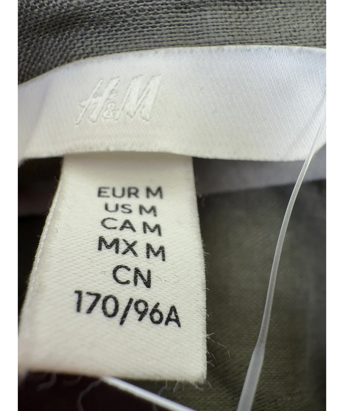 H&M khaki Colour, size UK M — care label