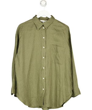 H&M Green100% Linen Shirt UK M