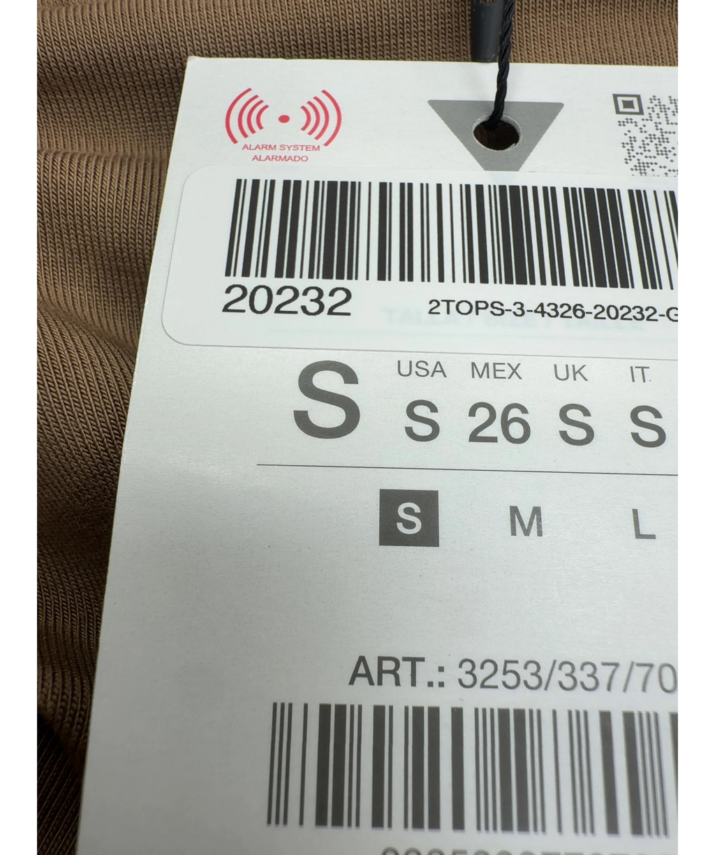 ZARA brown Colour, size UK S — care label