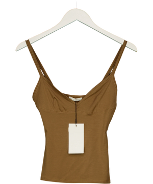Zara Beige Double Straps Cami Top UK S