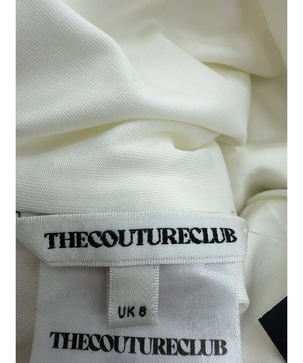 The Couture Club White Scoop Neck Bodysuit, size UK 8 — detail