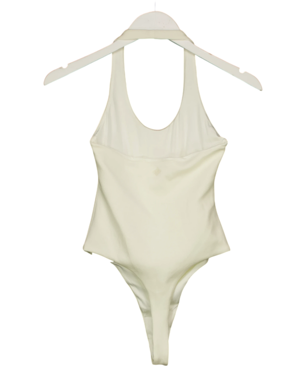 The Couture Club White Scoop Neck Bodysuit, size UK 8 — back
