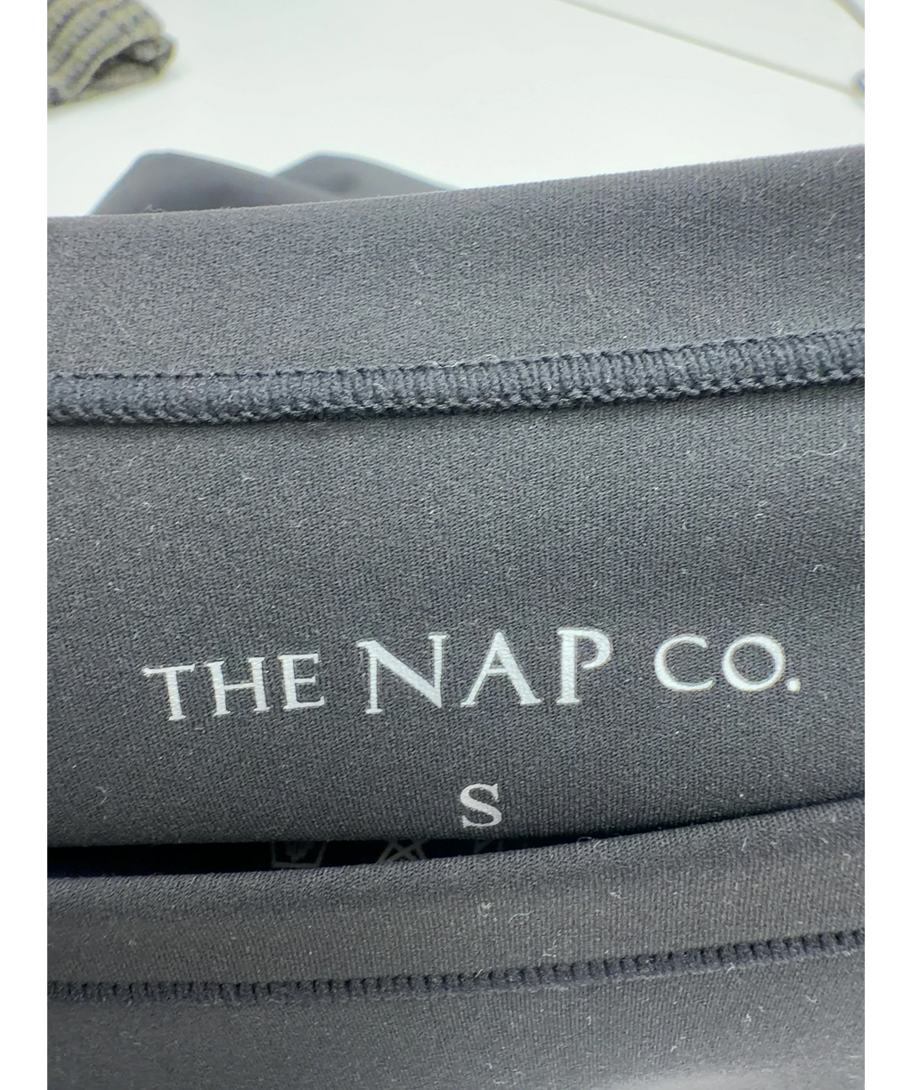The NAP Co. Black Slim-Fit Round-Neck Stretch-Woven Bodysuit, size UK S — detail