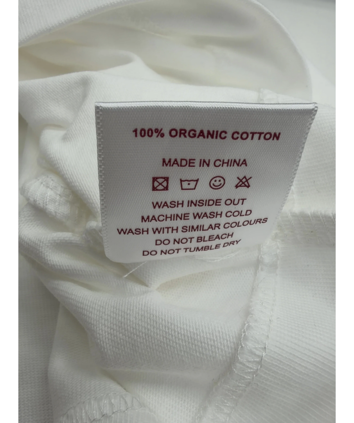 Ru & Rocka White White Cropped Tee, size UK S — label