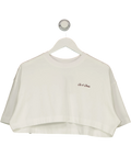 Ru & Rocka White White Cropped Tee, size UK S — front