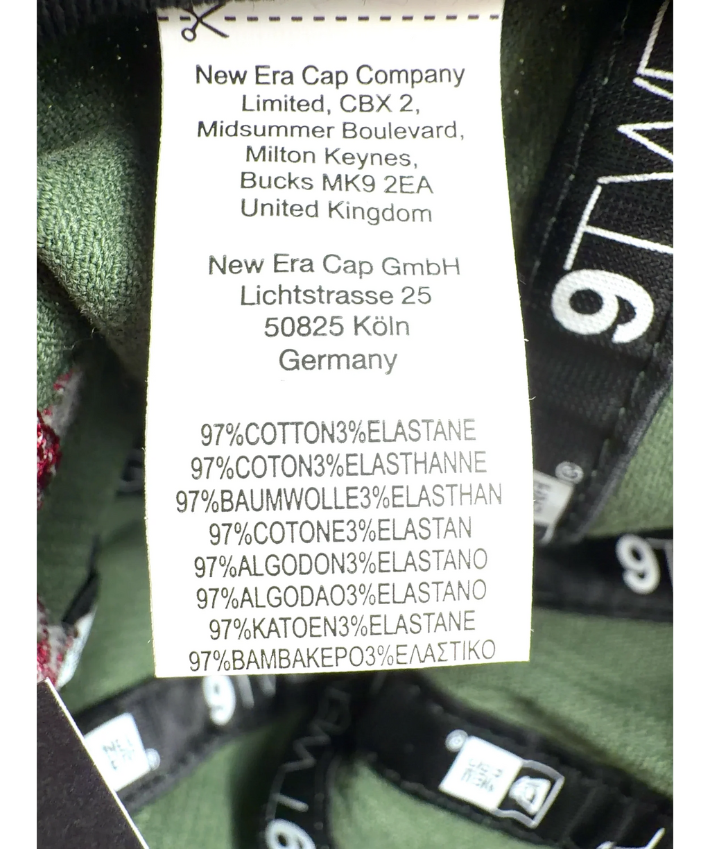 New Era Green Colour — care label