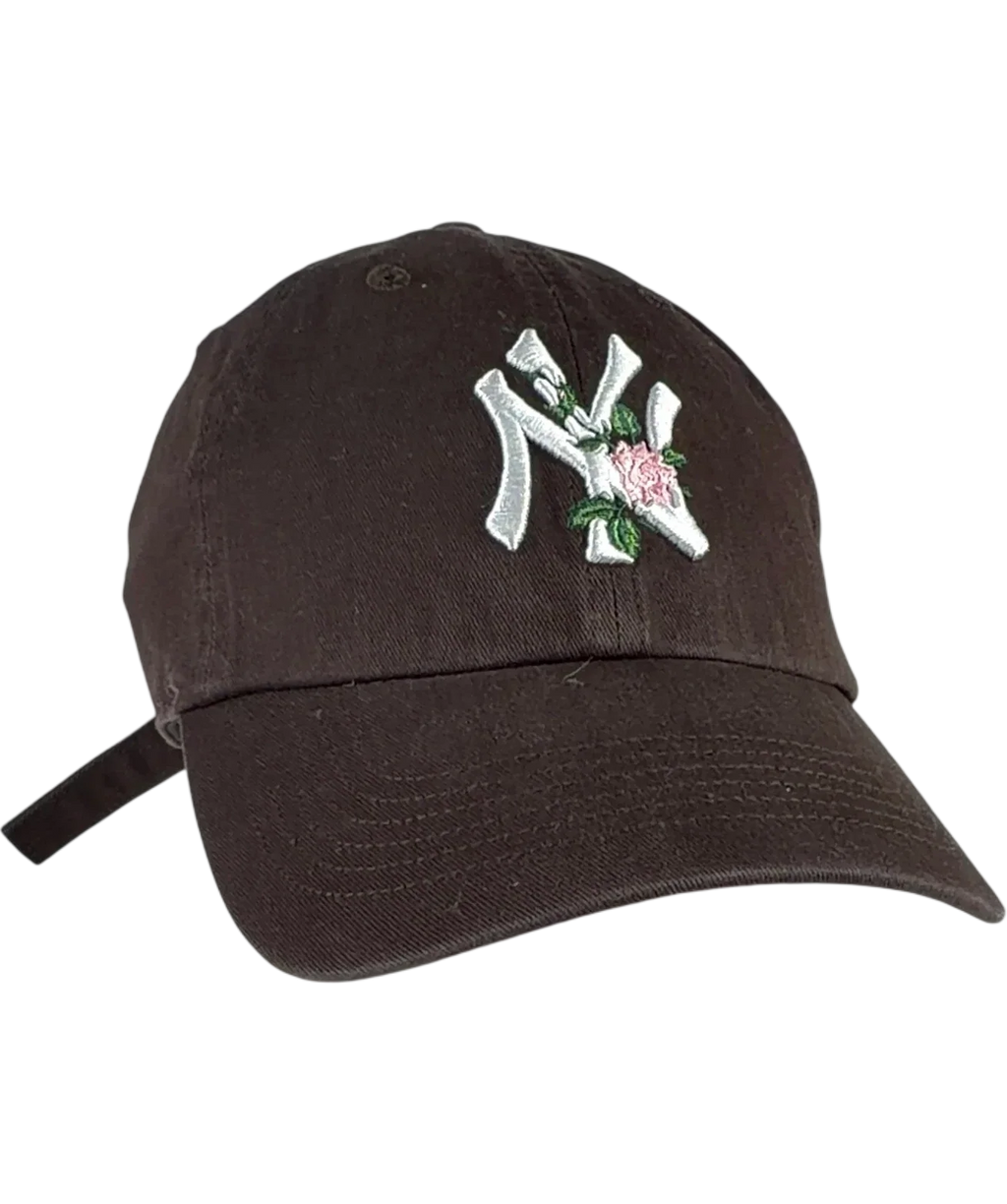 47 Brand Brown 47 NY Yankees Rose Embroidery Clean Up — front