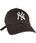 47 Brand Brown 47 NY Yankees Rose Embroidery Clean Up — front