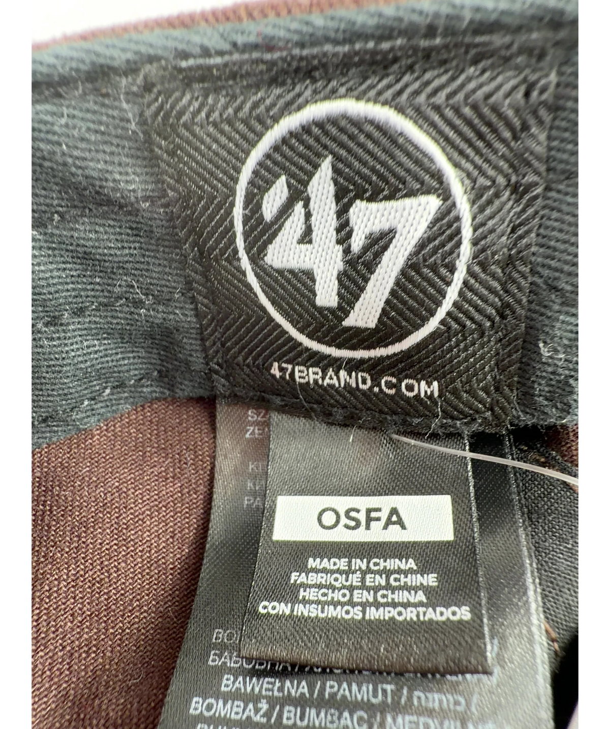 47 Brand Brown 47 NY Yankees Rose Embroidery Clean Up — detail