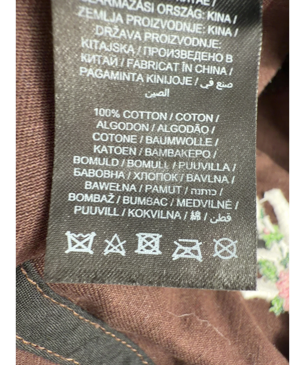 47 Brand Brown 47 NY Yankees Rose Embroidery Clean Up — care label