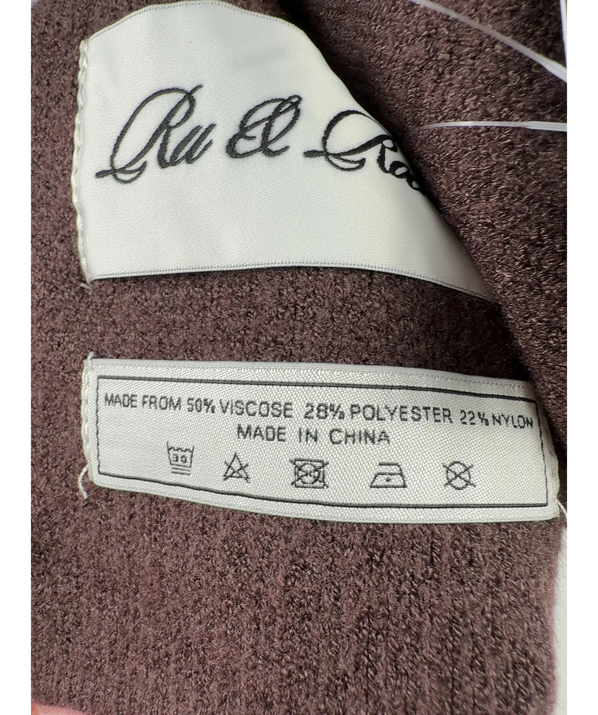 Ru & Rocka Brown Colour — label