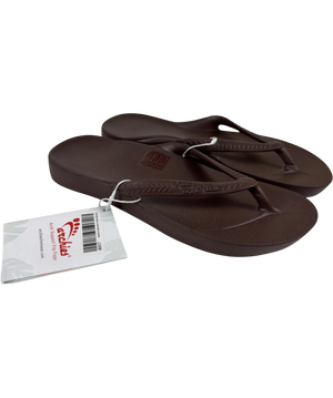 Archies Brown Textured Flip Flops UK 5 EU 38