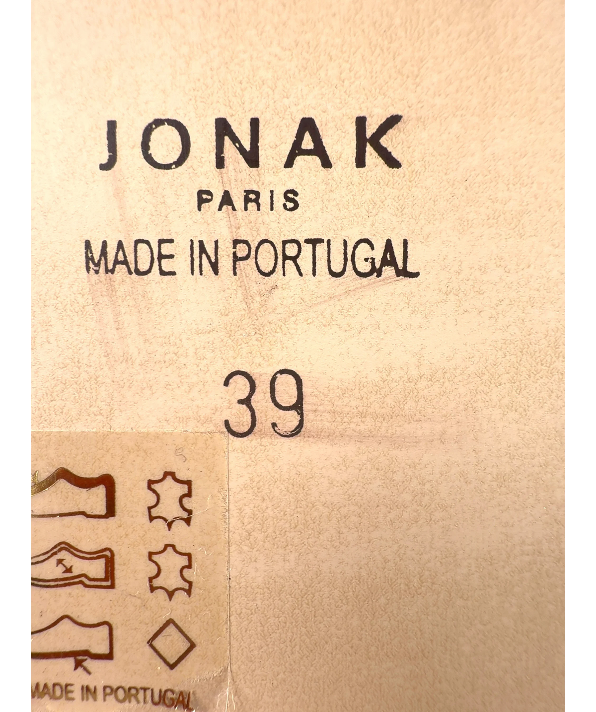 Jonak White Colour, size UK 6 EU 39 👠 — fabric detail