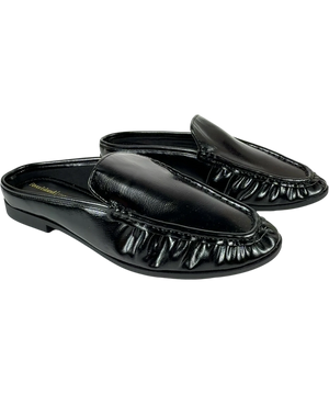 River Island Backless Ruched Loafer UK 5