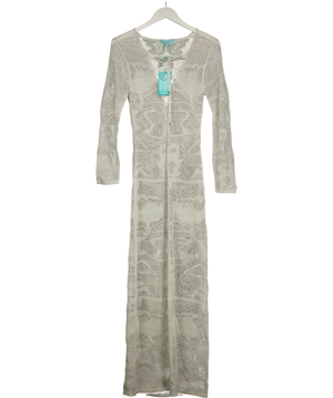 Melissa Odabash Lene Long Kaftan Grey UK S